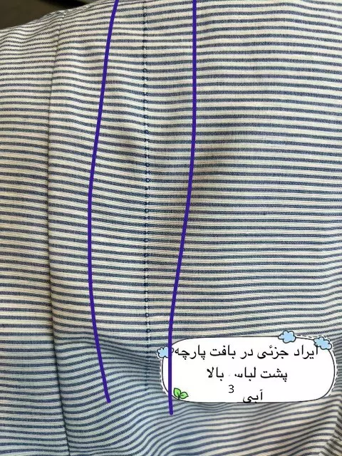 مانتو شومیزی راه راه ترندی☆ ( دارای ایراد جزئی )